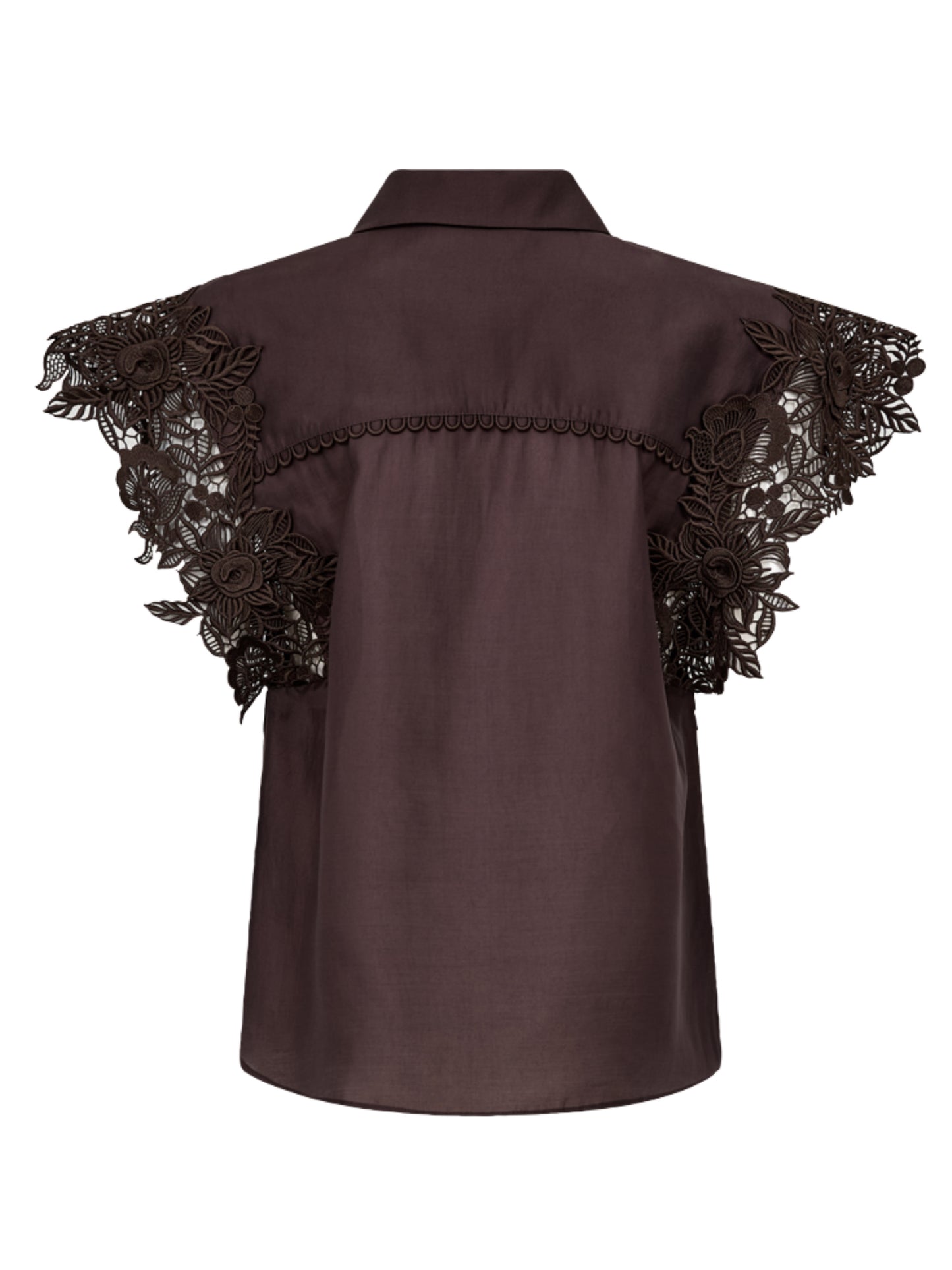 Copenhage Muse Blouse Molly Bruin - Peet kleding