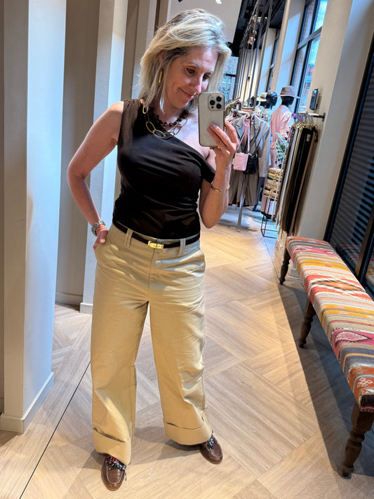 Copenhage Muse Lyla Top Bruin - Peet kleding