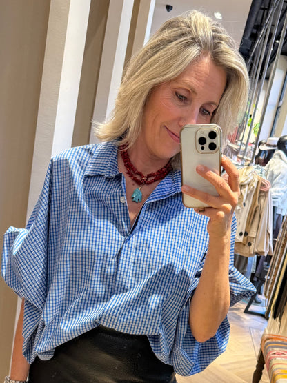 Blouse Lot Ruit Blauw - Peet kleding
