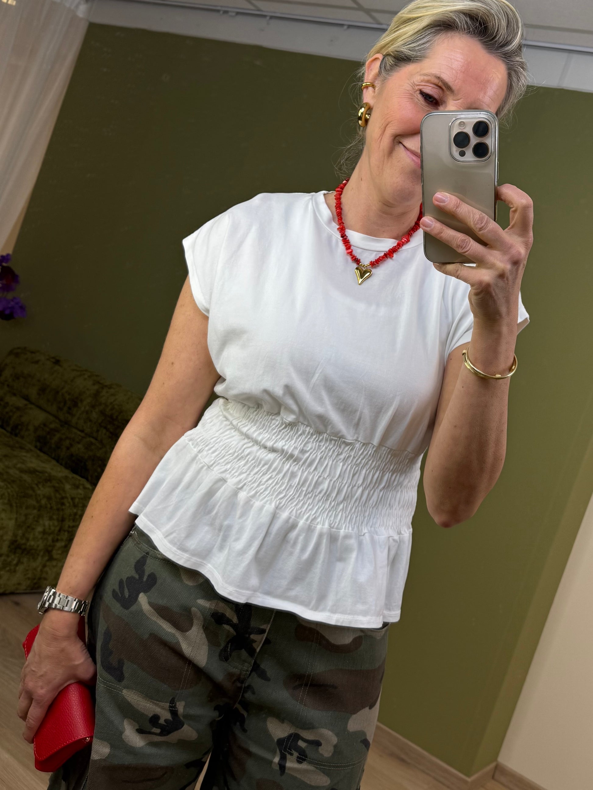 T Shirt Alice Wit - Peet kleding