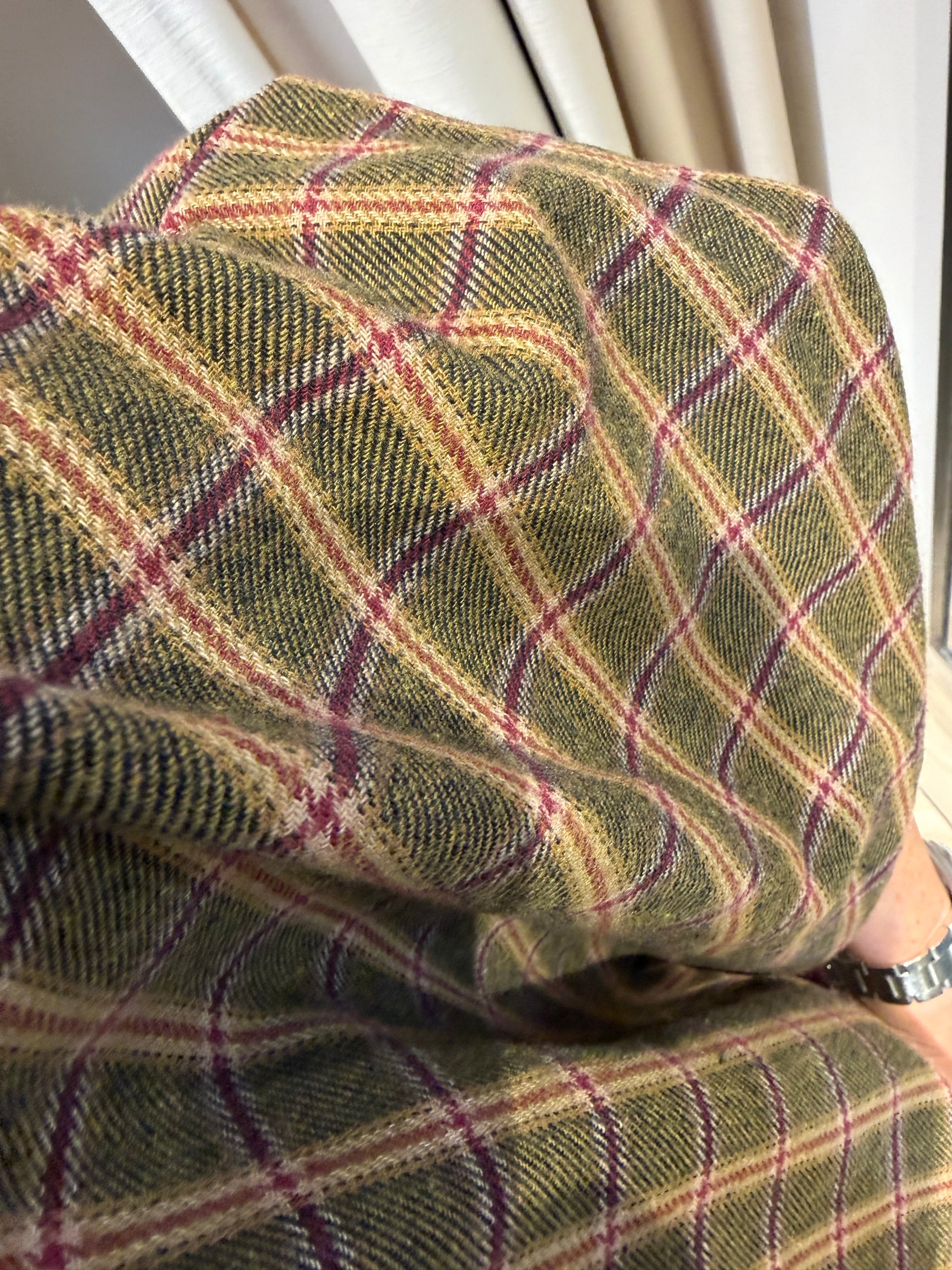 Blouse Ruit Roos Groen - Peet kleding