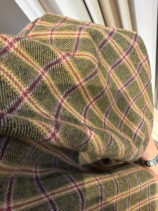 Blouse Ruit Roos Groen - Peet kleding
