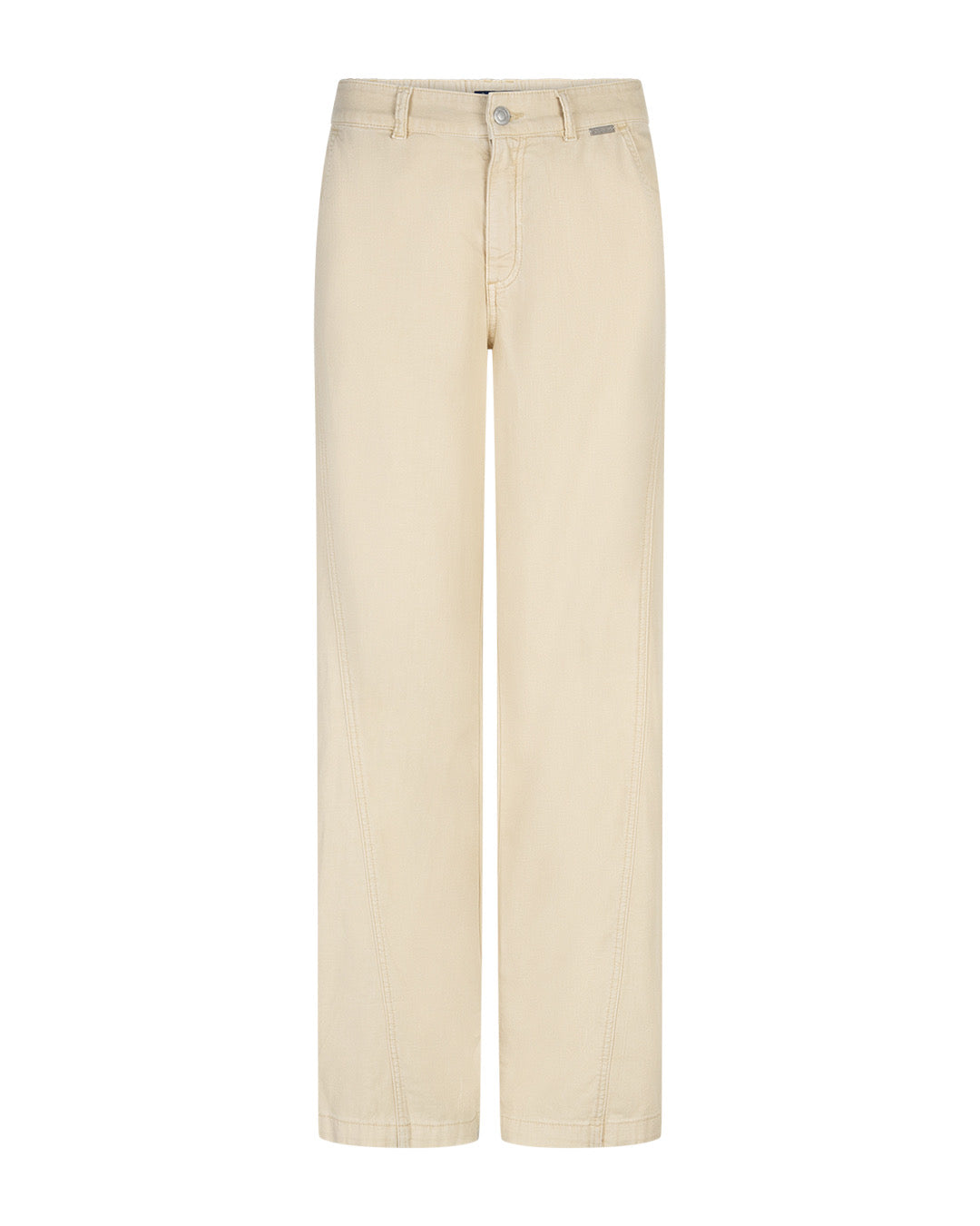 Red Button Broek Claudette Linnen Zachtgeel - Peet kleding