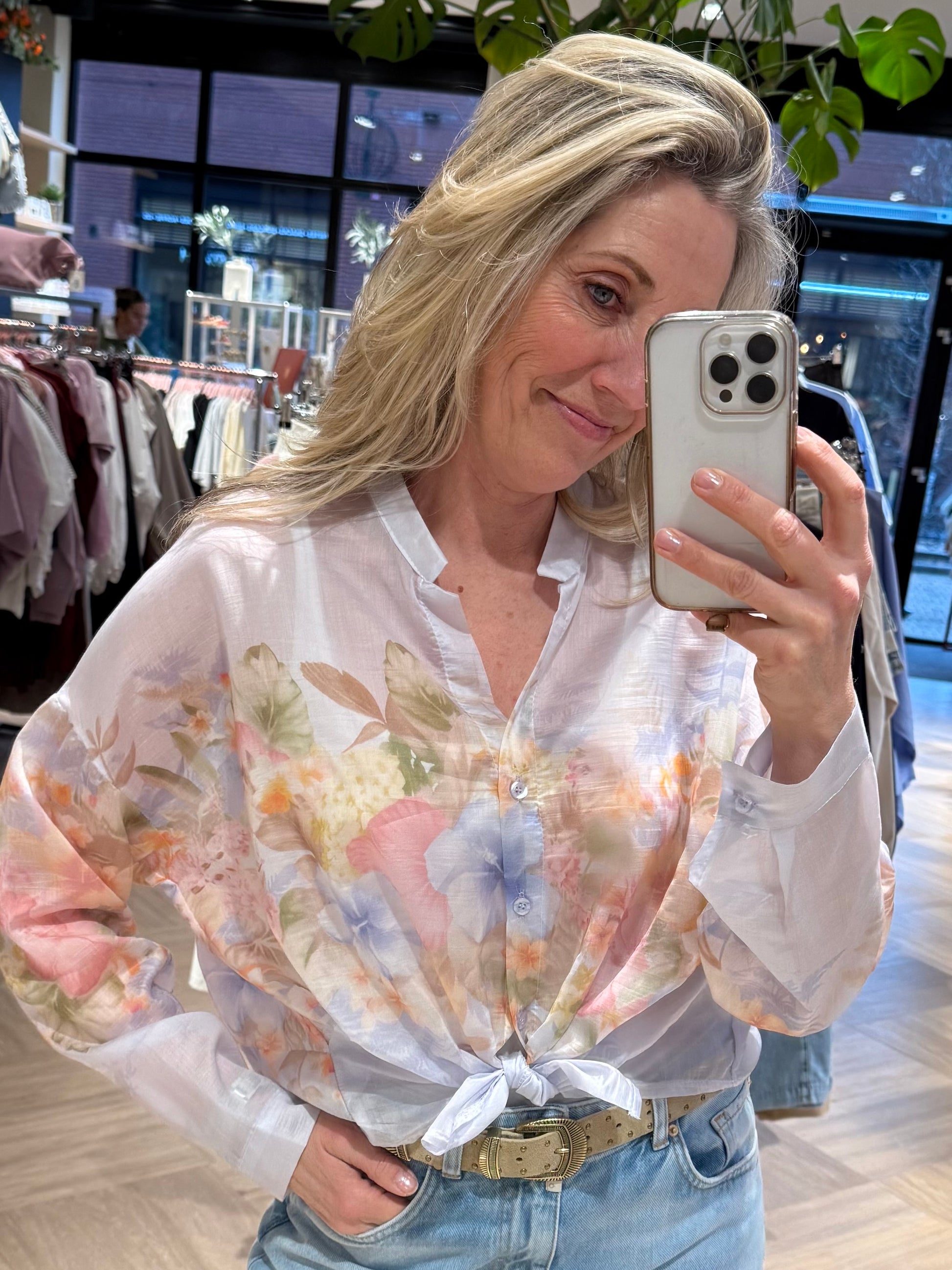 Blouse Lelie Lila - Peet kleding