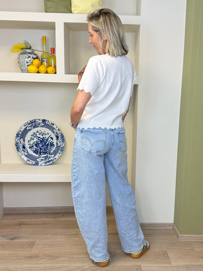 Vestje Hart Offwhite - Peet kleding