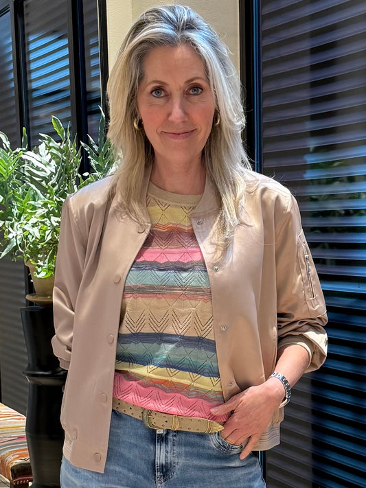 Red Button Jerry Multi Stripe Multi - Peet kleding