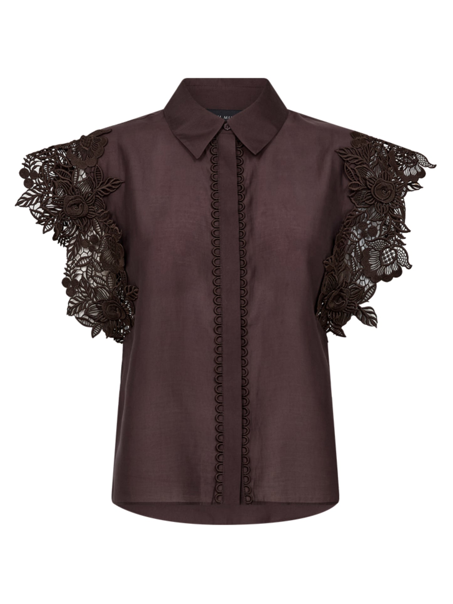 Copenhage Muse Blouse Molly Bruin - Peet kleding