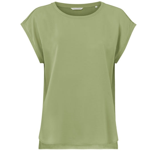 Yaya Top Cupro Groen - Peet kleding