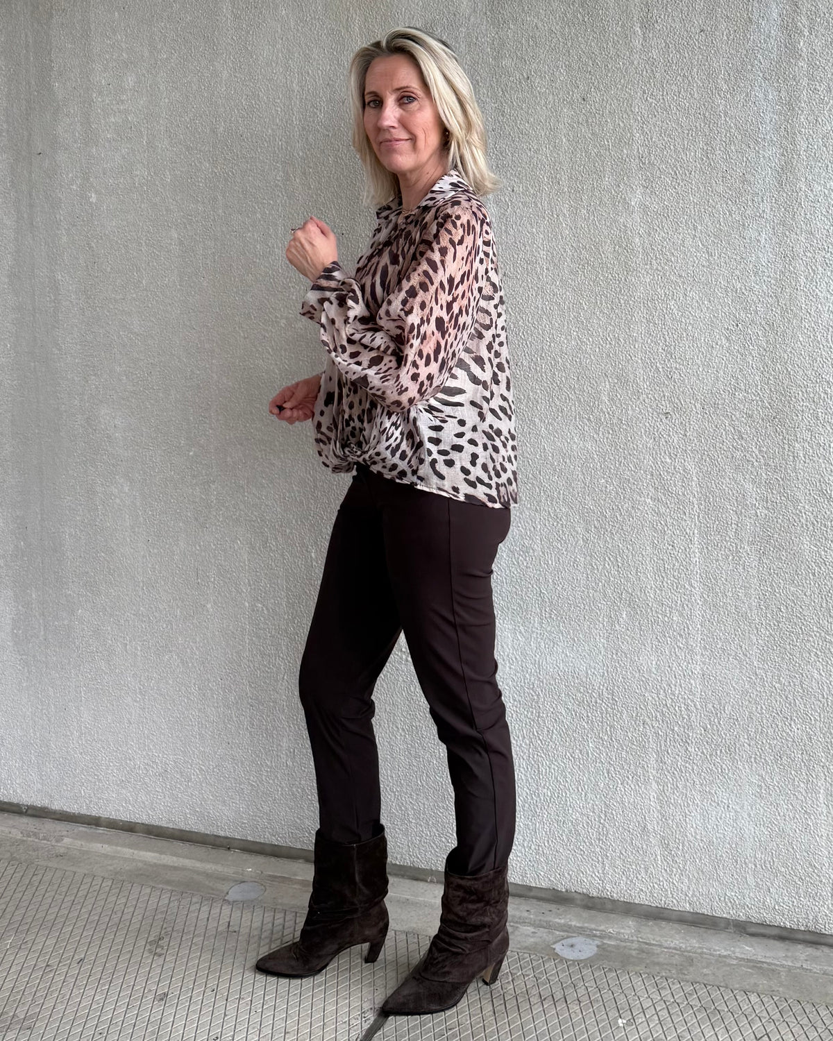 Blouse Dani Luipaard Dessin - Peet kleding