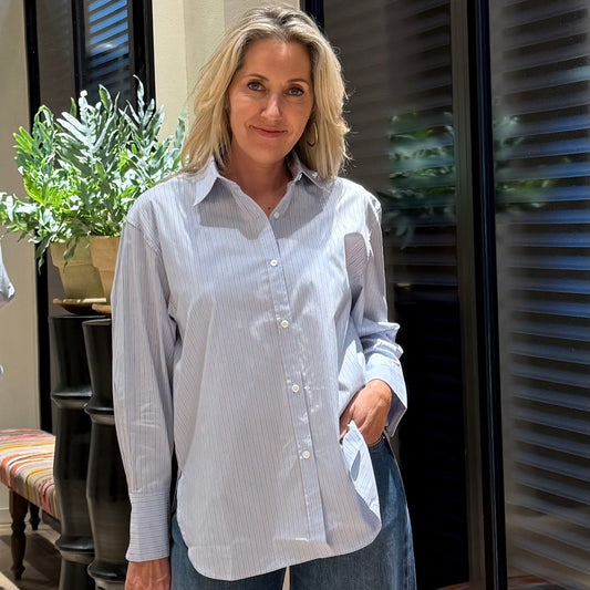 With Black Blouse Noa Lichtblauw - Peet kleding