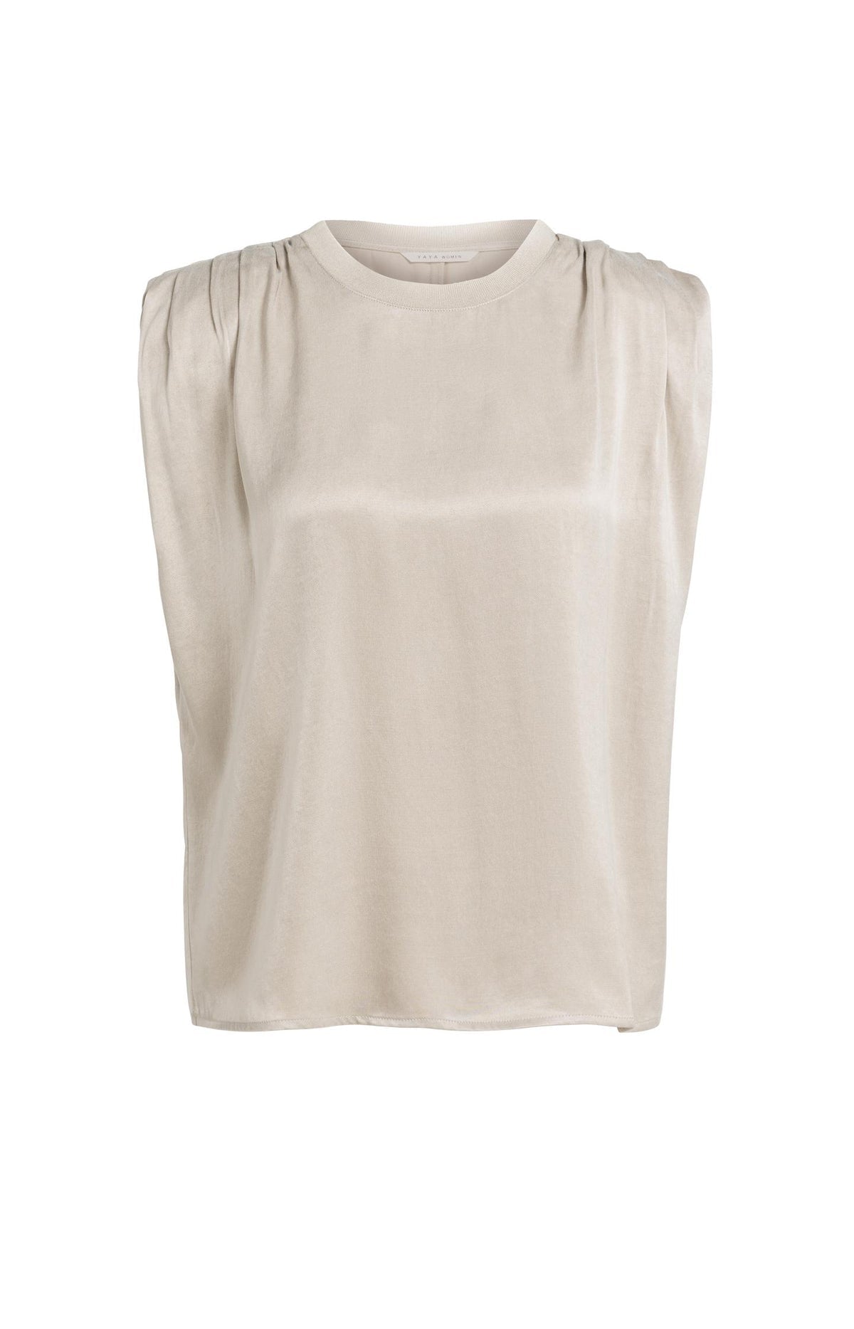Yaya Top Silk Cashmere Grey