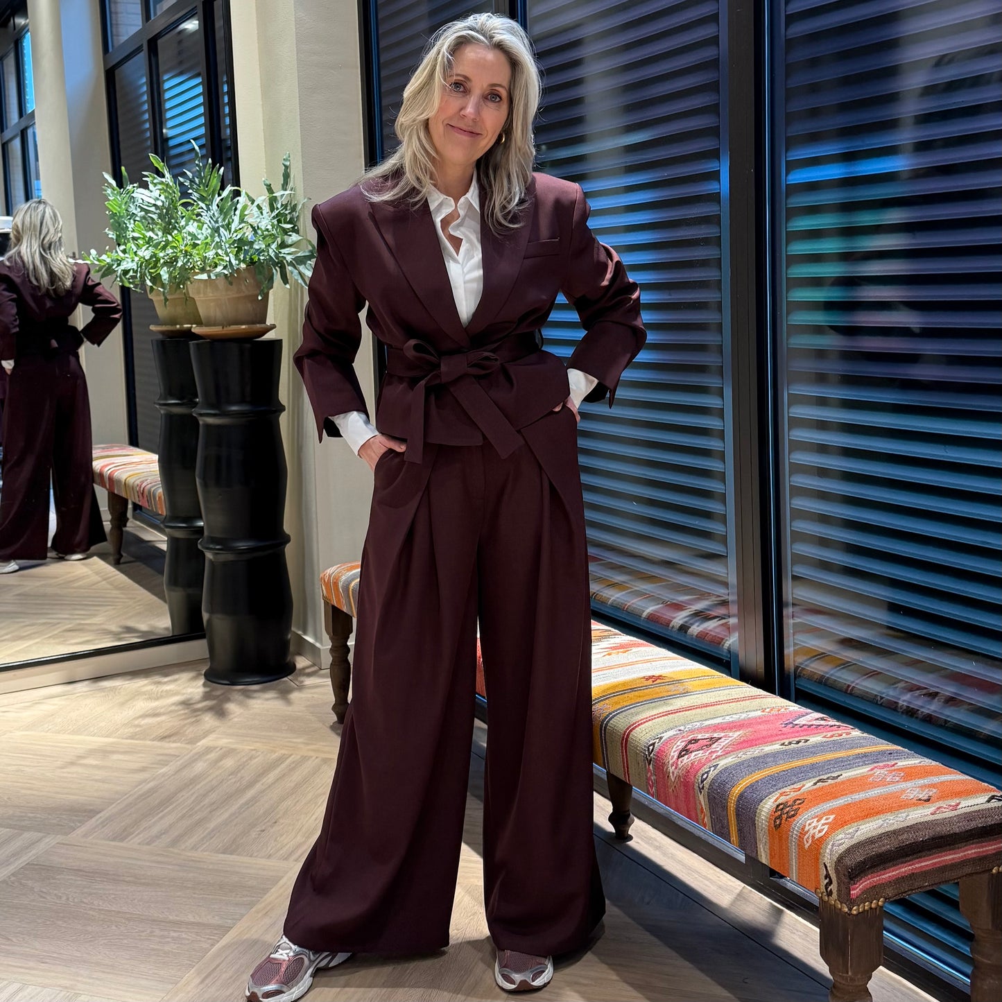 Ambika Blazer Odilia Aubergine - Peet kleding