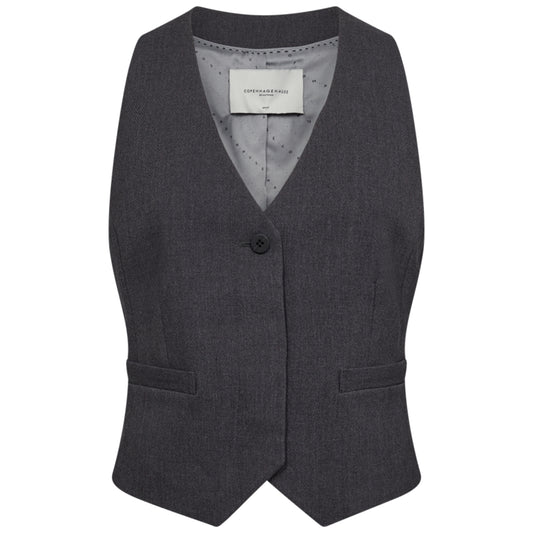 Copenhage Muse Tailor Gilet Grijs - Peet kleding