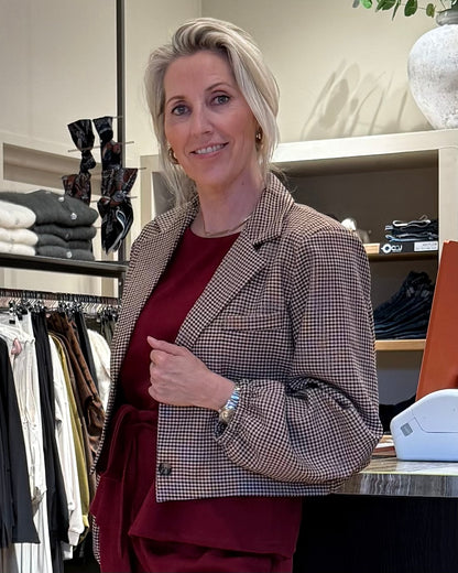 Korte Blazer Lola Ruit - Peet kleding