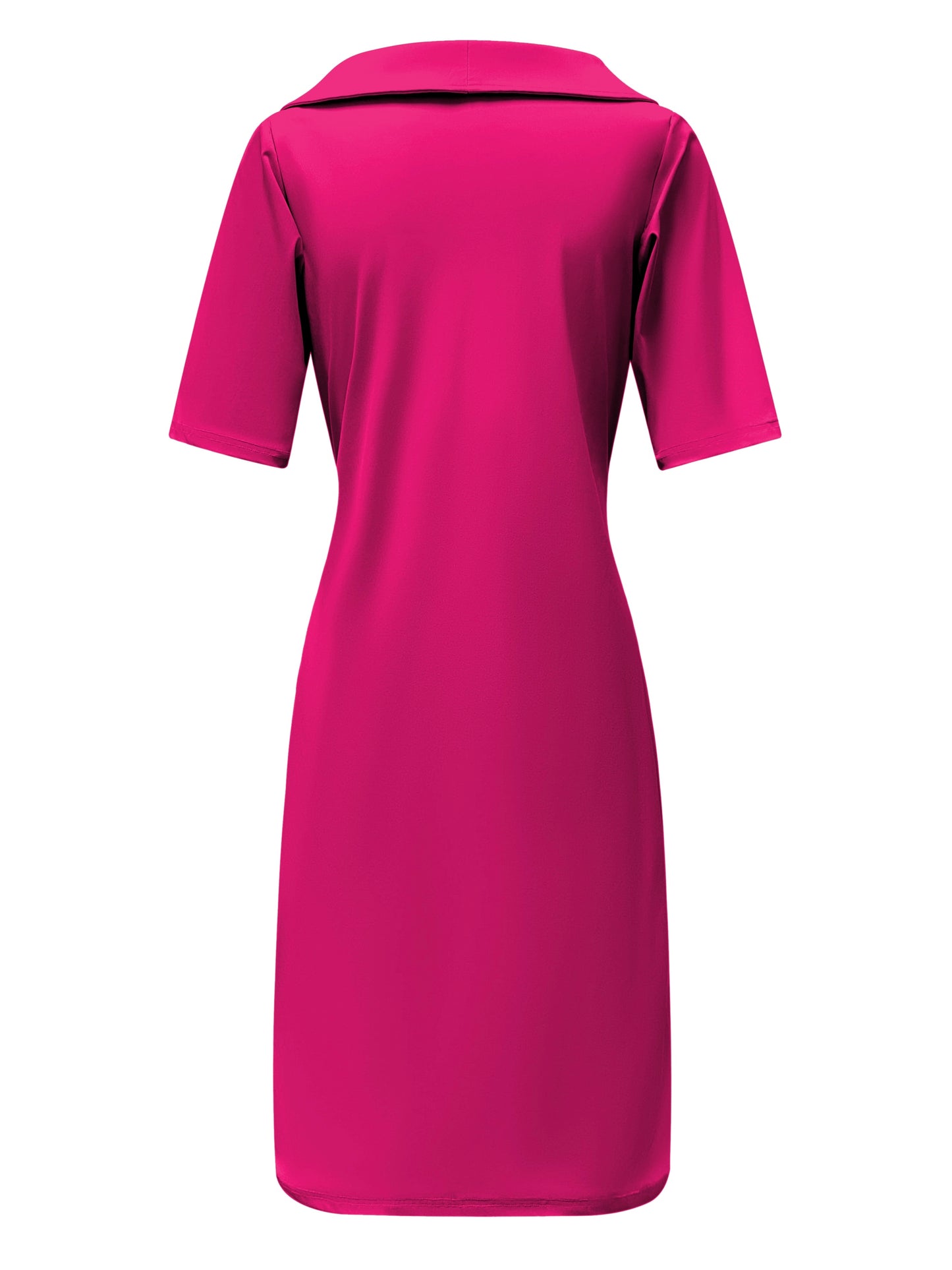 Triple Nine Travel Jurk Julia Fuchsia - 51821 - Peet kleding