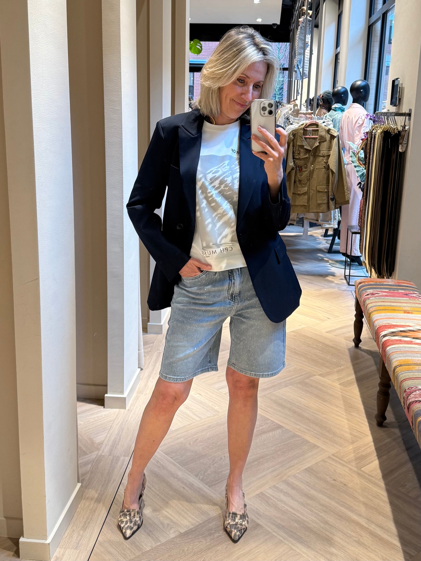 Geisha Jeans Short Stones - Peet kleding