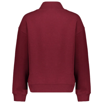 Geisha Sweater Gouden Knoop Bordeaux - Peet kleding