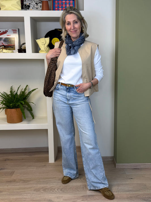 Yaya Sweater Lange Mouwen Wit - Peet kleding