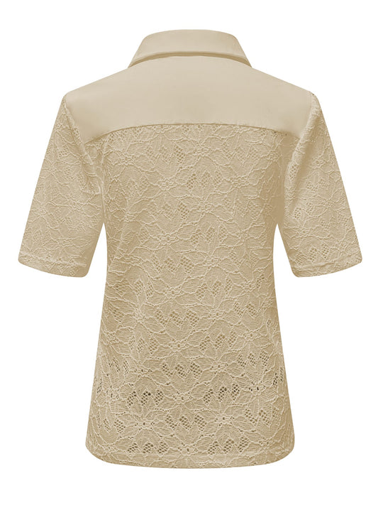 Triple Nine - Travel Top Merle Beige - 6948 - Peet kleding