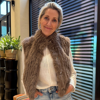 Rino & Pelle Gilet Dava Toffee - Peet kleding