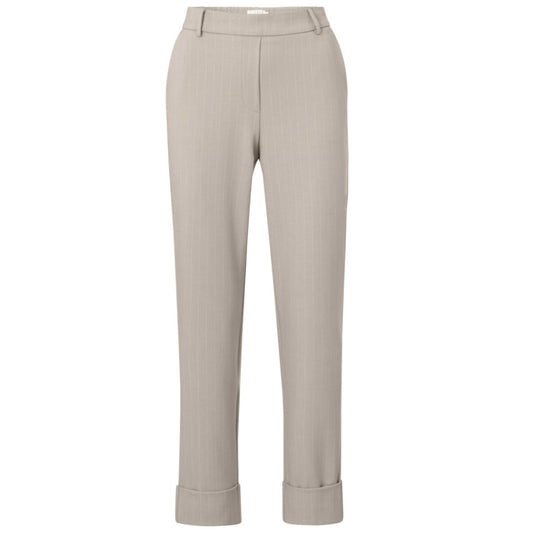 Yaya Broek Pinstripes Dove Gray - Peet kleding