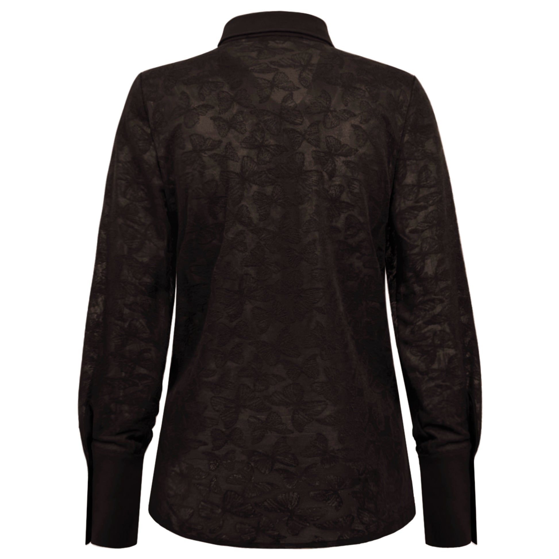 Triple Nine - Travel Blouse Butterfly Donkerbruin - 5920 - Peet kleding