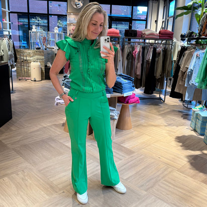 Triple Nine - Travel Blouse Essie Groen - 5915 - Peet kleding