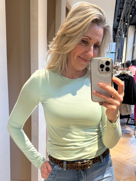 Azzurro Top Bella Pistache - Peet kleding