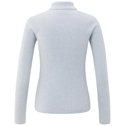 Yaya Top Rib Lichtgrijs