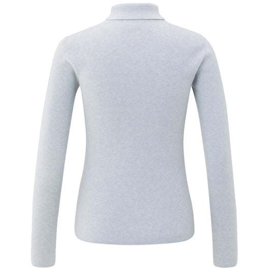 Yaya Top Rib Lichtgrijs