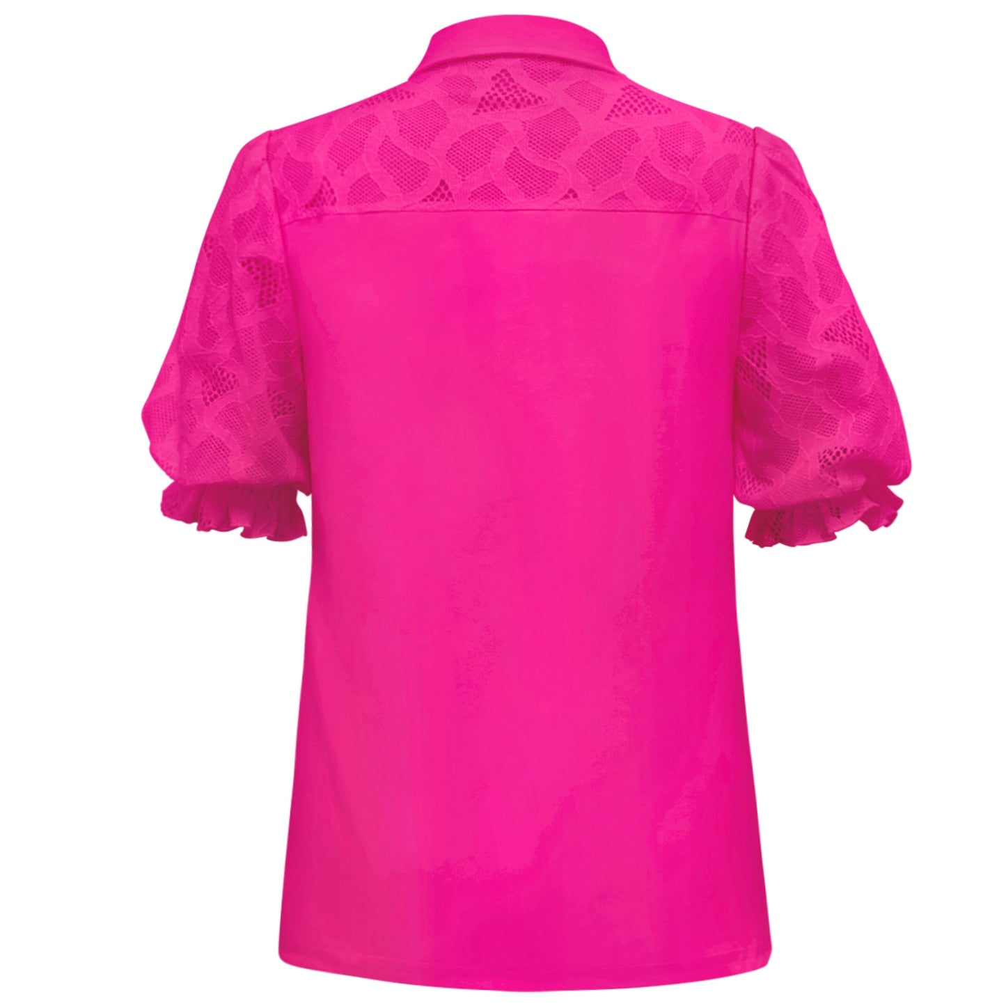 Triple Nine - Travel Top Crochet Fuchsia - 6918 - Peet kleding