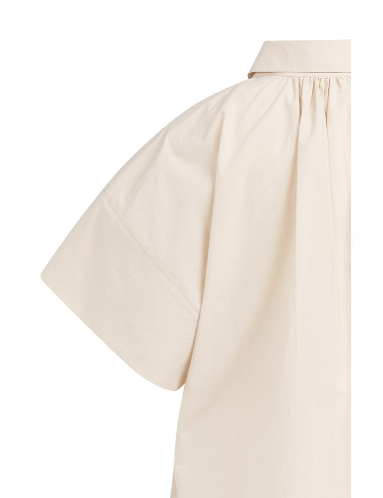 Yaya Blouse Wijde Mouw Creme - Peet kleding