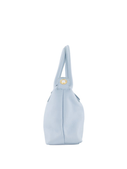 Tas Leder Chantal Lichtblauw - Peet kleding