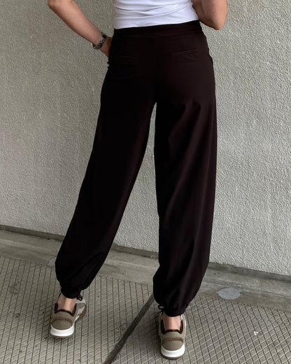 Triple Nine - Travel Broek Balloon Donkerbruin - 3004 - Peet kleding