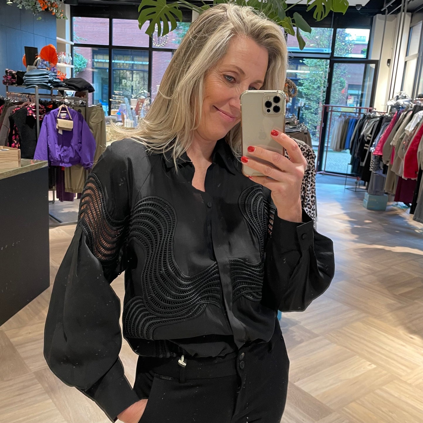 Copenhage Muse Blouse Molly Black - Peet kleding