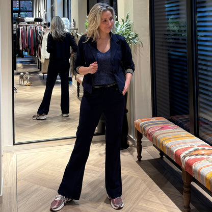 Triple Nine Topje Lurex Navy - Peet kleding