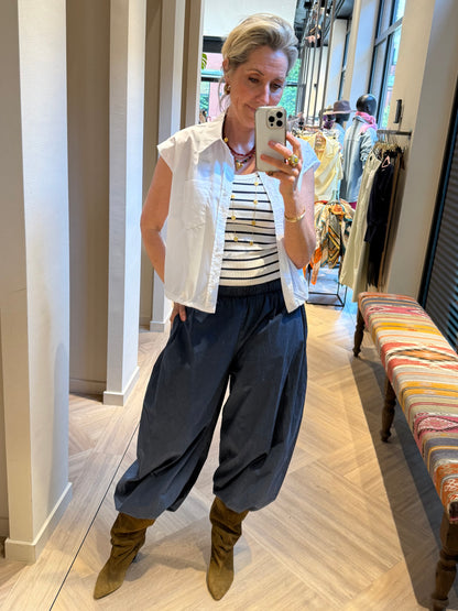 Broek Parachute Marine Blauw - Peet kleding