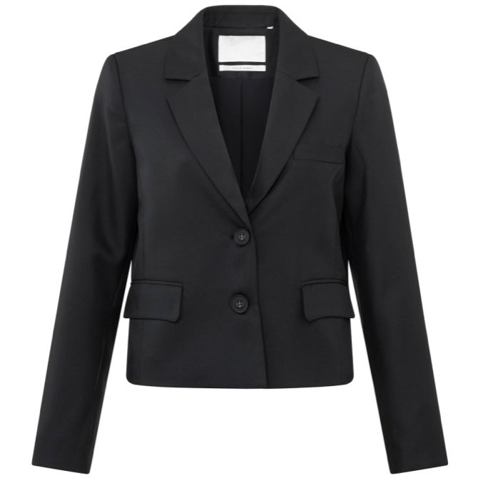 Yaya Blazer Kort Zwart - Peet kleding