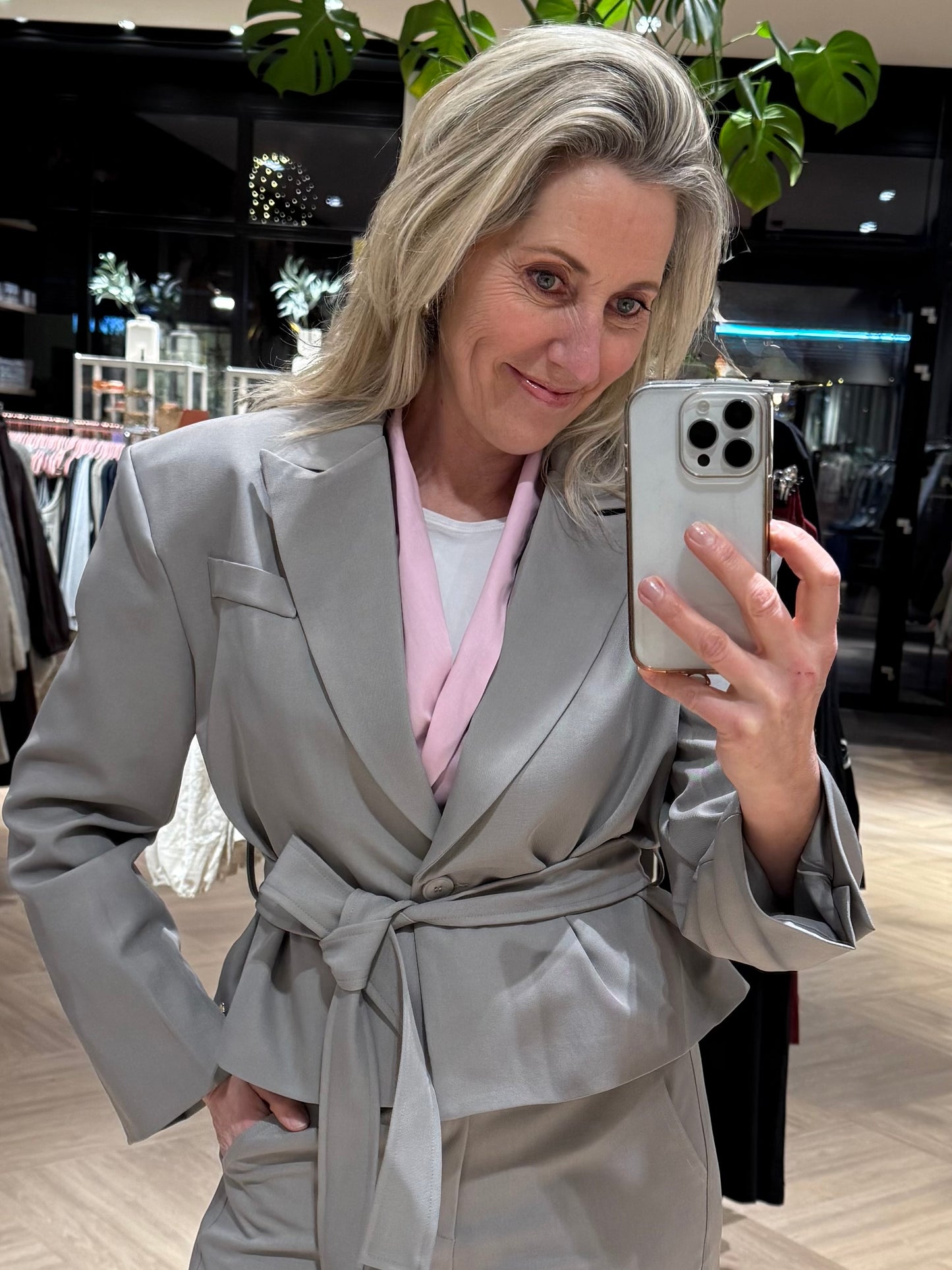 Ambika Blazer Odilia Grijs - Peet kleding