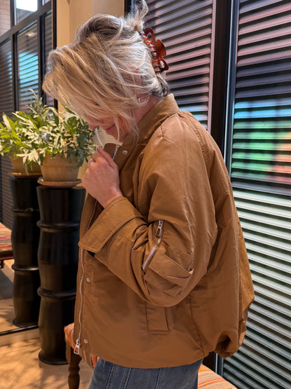 With Black Grappy Bomber Camel