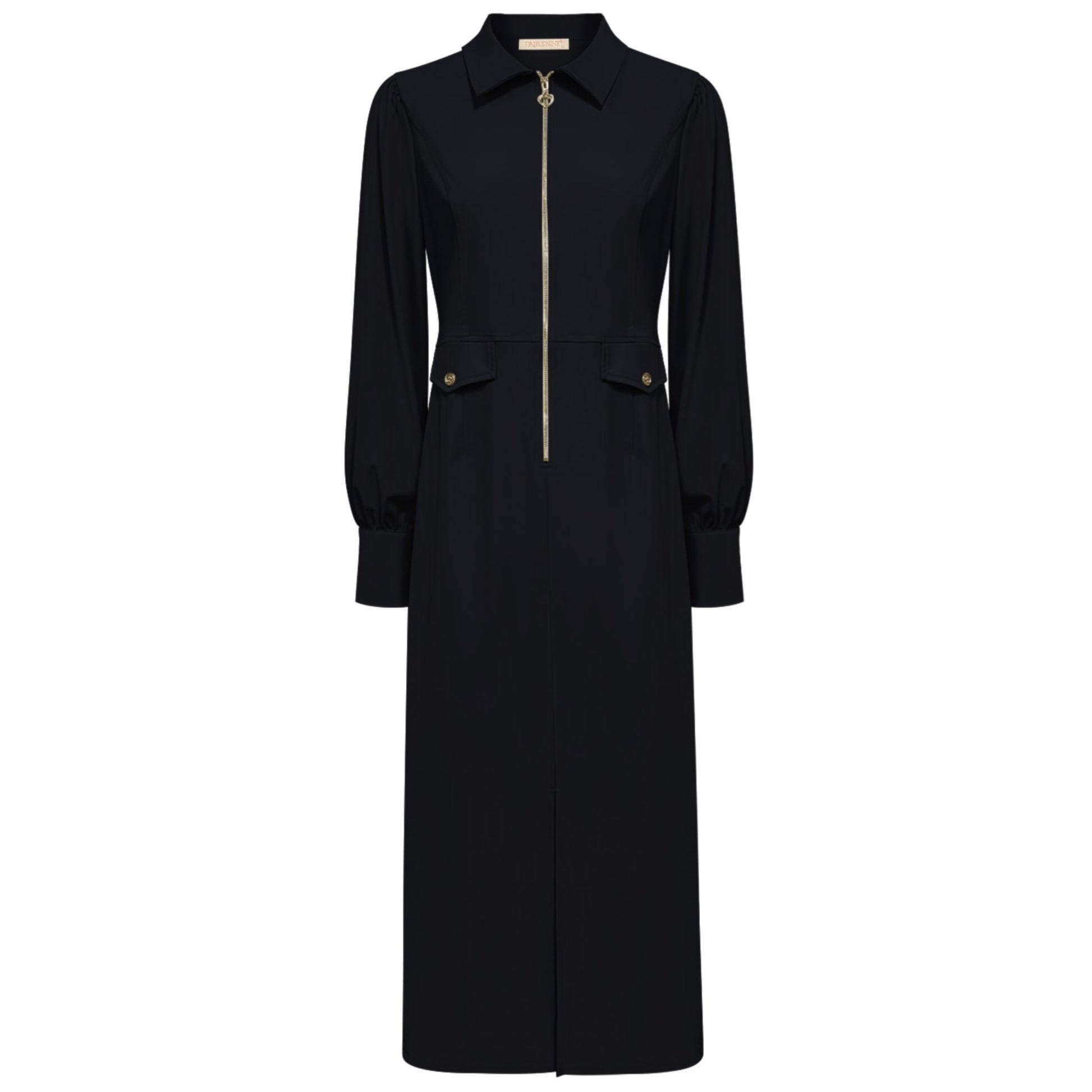 Triple Nine - Travel Jurk Melinna Zwart - 51814 - Peet kleding