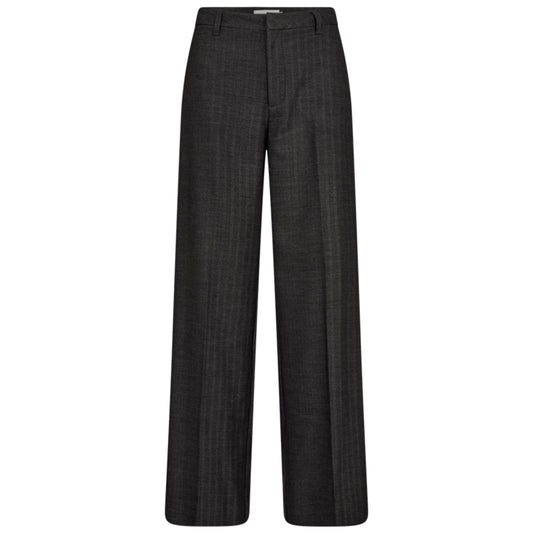 Copenhage Muse Tailor Pants Black Herringbone - Peet kleding