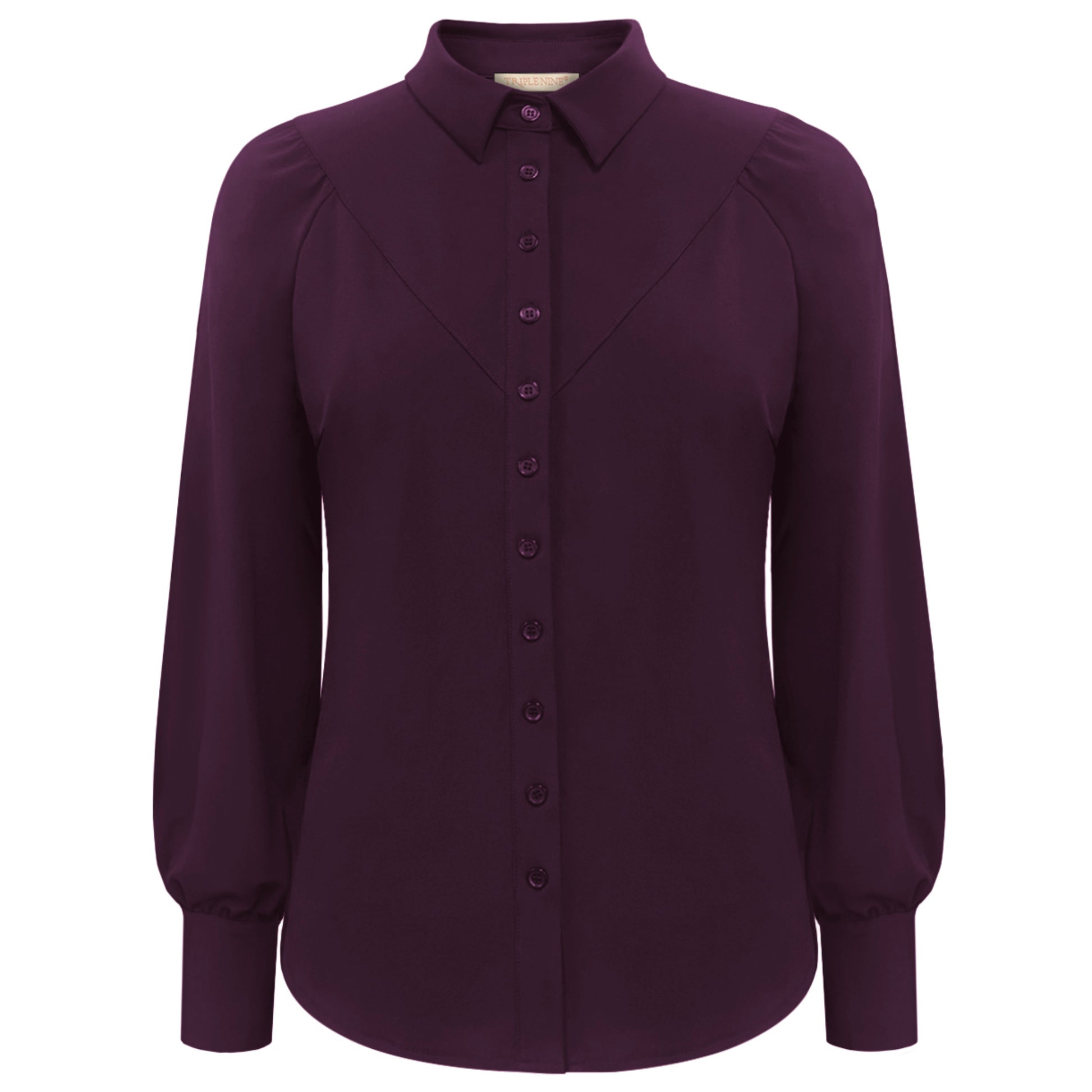 Triple Nine - Travel Blouse Moon Aubergine - 5919 - Peet kleding