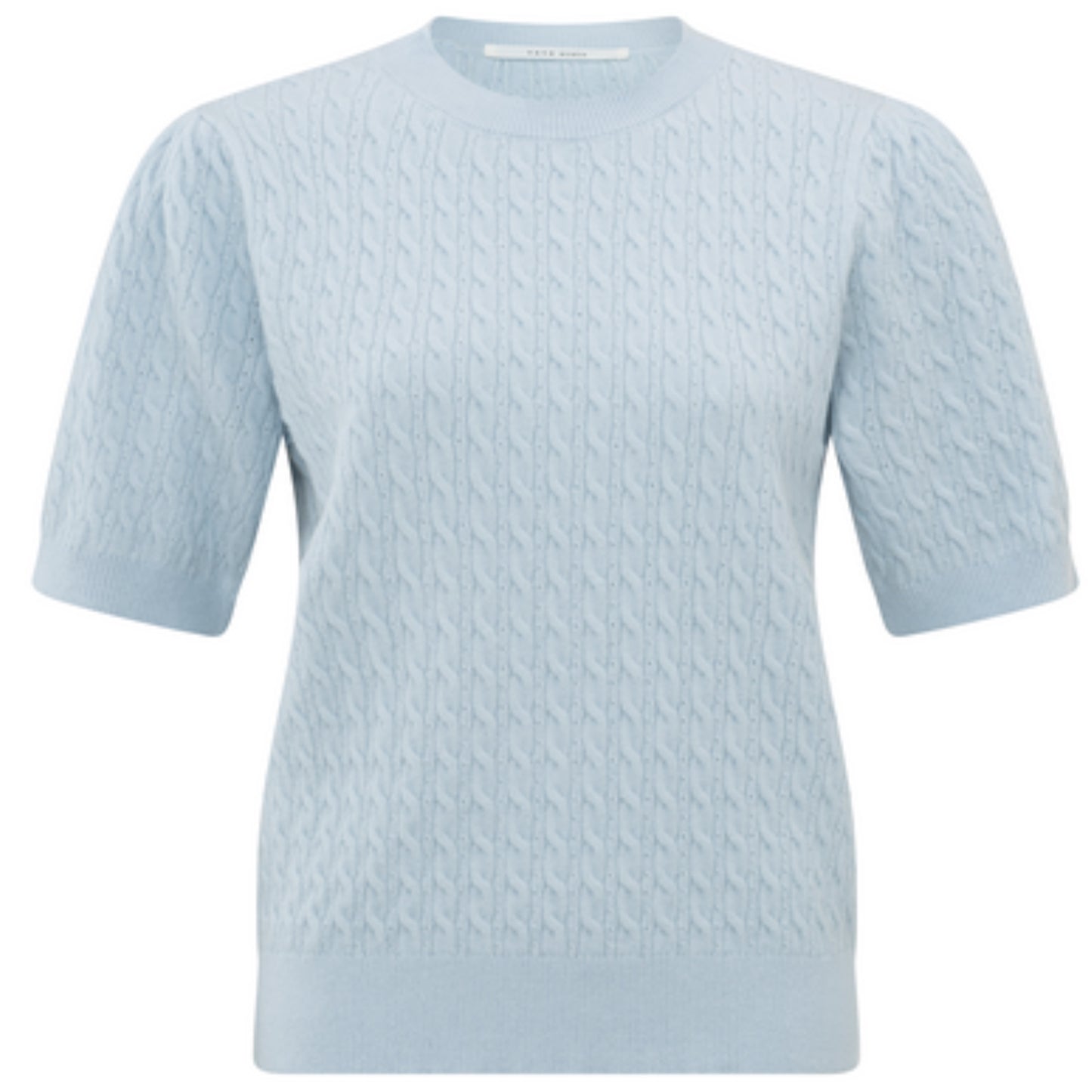 Yaya Knitted Sweat Ice Blue - Peet kleding