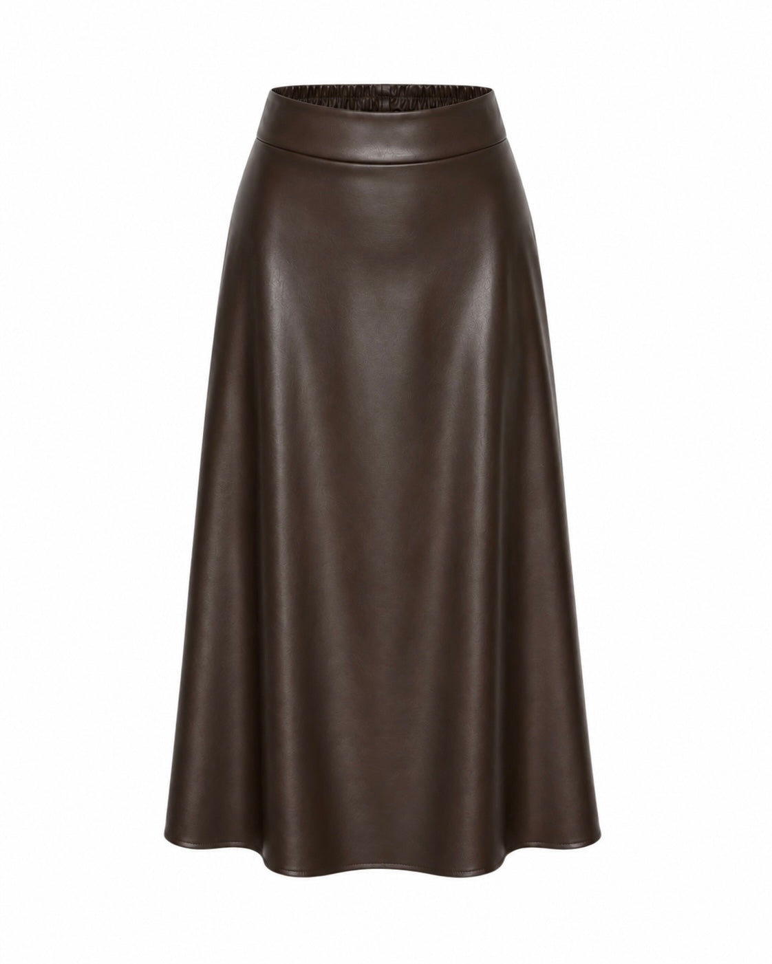 Rok Miriam Leather Donkerbruin - Peet kleding