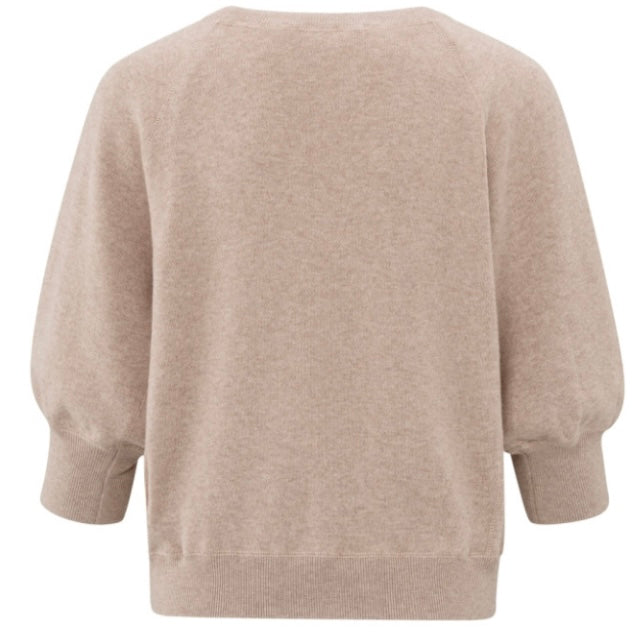 Yaya Trui 3/4 Mouw Dusty Pink - Peet kleding