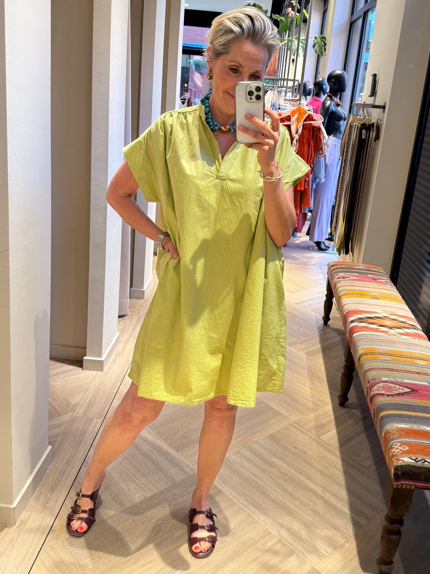 Jurk Katoo Cotton Groen - Peet kleding