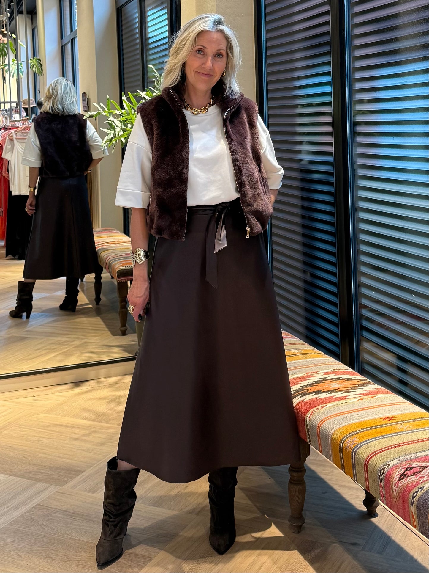 Rino & Pelle Gilet Nikki Chocolat Been - Peet kleding