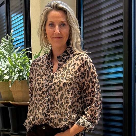 Blouse Filly Print Luipaard - Peet kleding