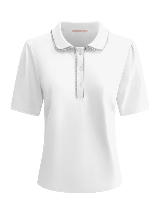 Triple Nine Travel Top Cherie Wit - 6941 - Peet kleding